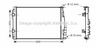 AVA QUALITY COOLING rt2387 -  Радиатор, охлаждение двигателя
